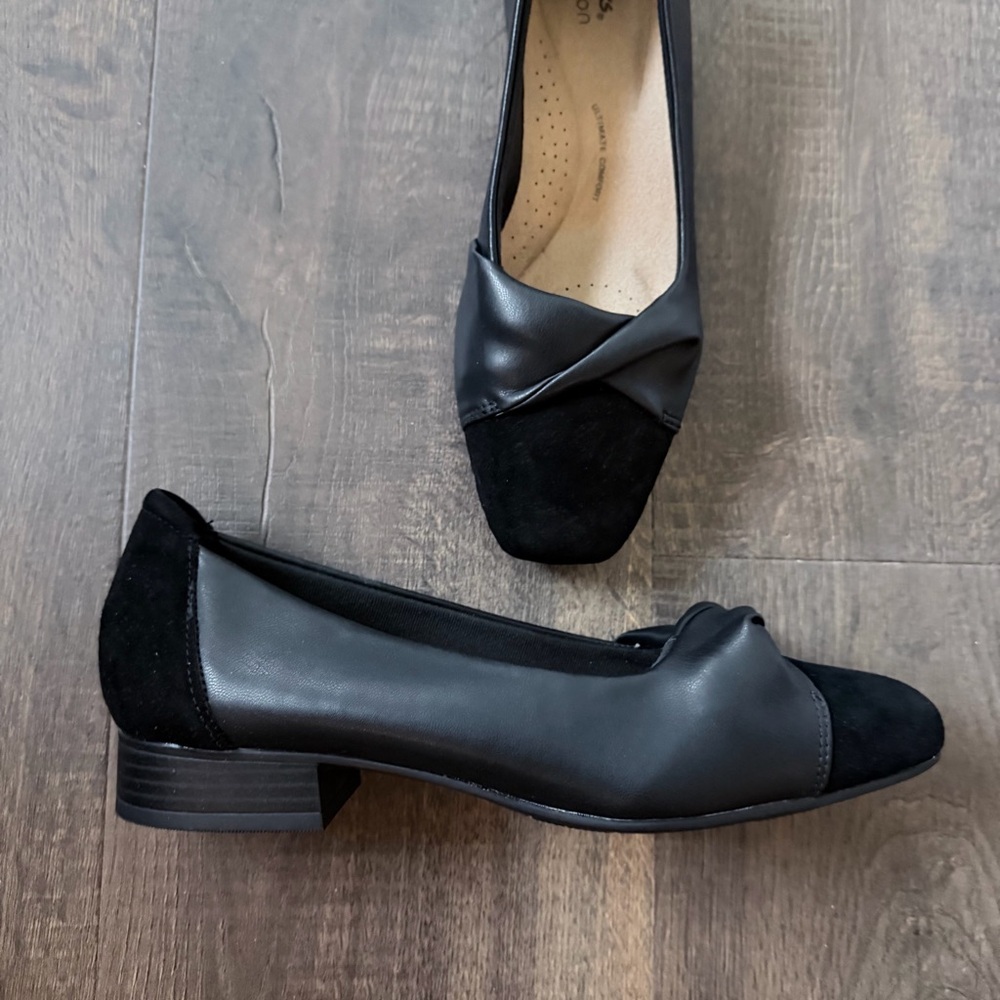 Clarks Tilmont Dalia Womens Black Leather Slip On
Loafer Flats Shoes | 8 W - Picture 10 of 12